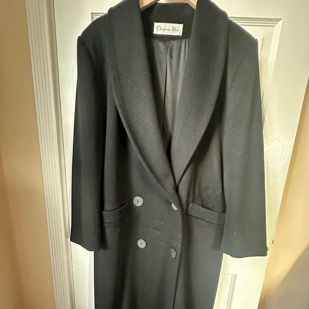 Vintage 90’s Christian Dior Coat Long 4 Buttons